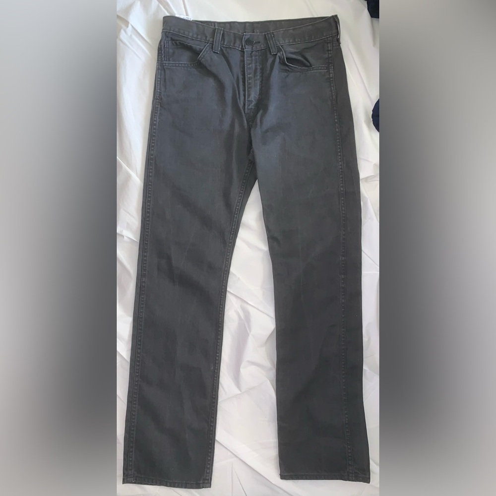 Levi's Men's Charcoal Straight Jeans